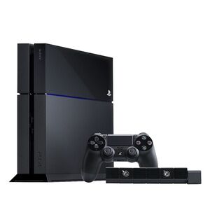 Sony PS4 Slim Matte Black Console with DualShock Controller and Camera
